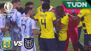 ¡SE CALIENTAN! Se arma la bronca | Argentina 0-0 Ecuador | Copa América 2021 | 4tos final | TUDN