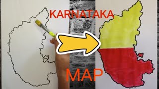 HOW TO DRAW KARNATAKA MAP