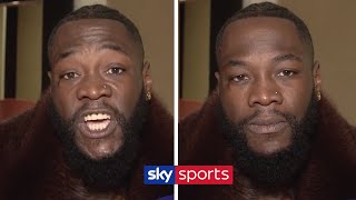 EXCLUSIVE Deontay Wilder Sends Aggressive Message To Dillian Whyte amp Says Tyson Fury CAN39T Punch