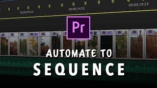 Working with Automated Sequences in Adobe Premiere Pro