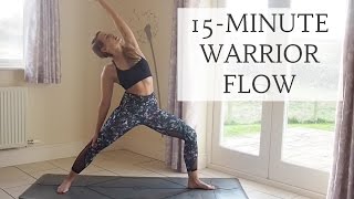 YOGANUARY #6 | 15-minute Empowering Warrior Flow | Cat Meffan