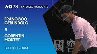 Francisco Cerundolo v Corentin Moutet Extended Highlights | Australian Open 2023 Second Round