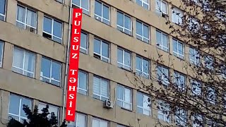 Bakıda tələbələr etiraz etdilər- PULSUZ TƏHSİL