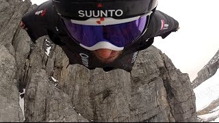 First ever wingsuit BASE flight of the Gross Spannort!