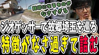 ジオゲッサーで故郷の埼玉を選択する鉄塔さん！あまりに特徴のない風景が出てきて詰む【三人称/ドンピシャ/ぺちゃんこ/鉄塔/切り抜き】