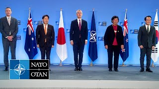 NATO Secretary General with representatives of 🇦🇺 🇯🇵 🇳🇿 🇰🇷, 05 APR 2023
