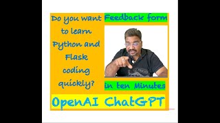 Python Flask tutorial for beginners using ChatGPT