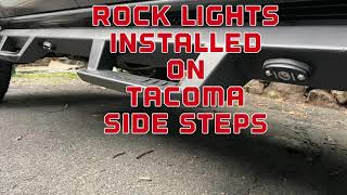 Install RIGID rock lights to SwitchPro on Toyota Tacoma side steps