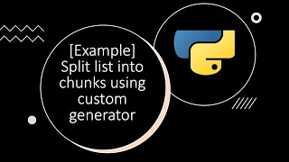 [Example] Split list into chunks of equally size partition | Python by examples | #python