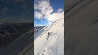 A perfect, powder-filled Highland Bowl lap #shorts