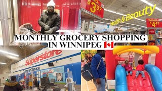 Grocery Haul: Come grocery shopping with us at Walmart \u0026 Superstore in Winnipeg, Canada🇨🇦