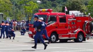 千葉県君津市消防団ポンプ車操法大会