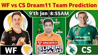 WF vs CS Dream11 Team, WF vs CS Dream11 Prediction, WF vs CS Super Smash League T20 Dream11 Team