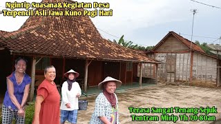 Ngintip Suasana Desa Terpencil Jawa Kuno Pagi Hari Terasa Sejuk Tentram Mirip Th 70-80an\u0026Ramah Part1