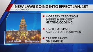 New laws going into effect in Colorado on Jan. 1