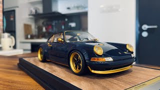 TP Porsche 911 Singer Final Blue/Gold 1:18 Scale (Unboxing)