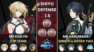 Evelyn F2P Team | Harumasa Qingyi Astra YaoZZZ | NEW Shiyu Defense 5 - 6 - 7 | Zenless Zone Zero 1.5