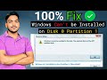 How To Fix Windows Cannot Be Installed To Disk 0 Partition 1