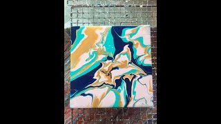 丙烯流体画/玉兰花/Acrylic Pouring/Fluid art/yulan magnolia flower