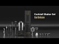 BarDeluxe® Bartender Kit, Cocktail Shaker Set, Bar Sets for the Home  Mixology Kit, Shaker Set