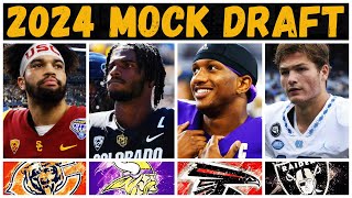 2024 NFL Mock Draft | 5 QBs Drafted in the 1st Round