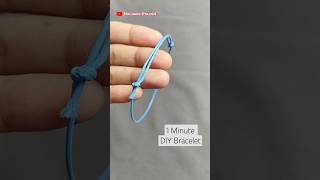 Quick Adjustable Bracelet Easy To Make Simple Sliding Knot DIY Tutorial With String and Scrissor