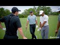 how tiger woods hits a wedge shot taylormade golf