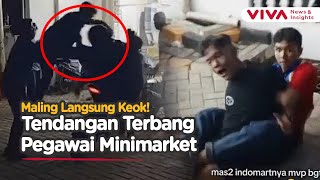 Tukang Parkir Slow Respons, Pegawai Minimarket Keluarin Jurus Tangkap Maling