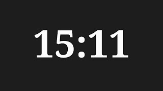 15 Minutes 11 Seconds Timer