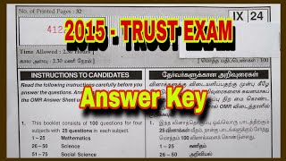 TRUST EXAM ANSWER KEY / 08-02-2025 /