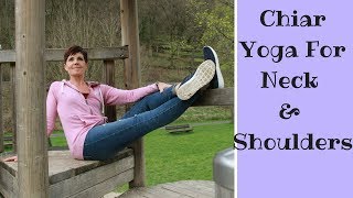 CHAIR YOGA |  GENTLE NECK & SHOULDER [PAIN RELIEF STRETCHES] FOR SENIORS Beginners  yoga with Ursula