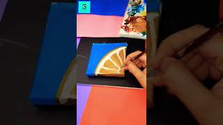 Acrylic painting - Painting on mini canvas - canvas painting for beginners #shorts #youtubeshorts