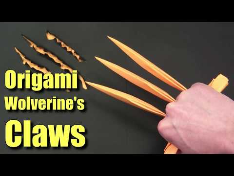 Origami CLAWS WOLVERINE / Paper WOLVERINE CLAWS - Yakomoga Easy Origami tutorial Origami CLAWS WOLVERINE / Paper WOLVERINE CLAWS - Yakomoga Easy Origami tutorial