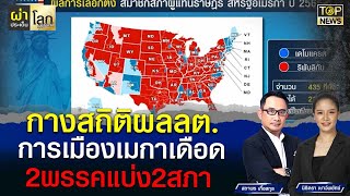 กางสถิติผลลต.การเมืองเมกาเดือด2พรรคแบ่ง2สภา | ผ่าประเด็นโลกสุดสัปดาห์ | TOP NEWS