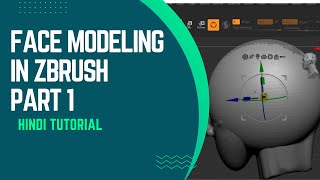 Face Modeling - Part 1 in ZBrush | Hindi Beginner Tutorial