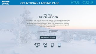 JavaScript Project: Countdown Landing Page