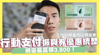 行動支付振興券加碼統整最高領3,800！LINE Pay Money享87%回饋！悠遊付最高拿2500現金！三倍券到底該綁什麼？｜SHIN LI 李勛