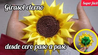 🌻GIRASOL ETERNO🌻como realizarlo paso a paso tutorial detallado