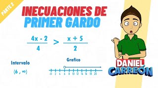 INECUACIONES DE PRIMER GRADO PT2 super facil - para principiantes