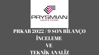 2022 / 9 Bilanço Analizi Prkab Son Bilanço İnceleme Prkab Hisse Analizi ve Teknik Analiz #prkab