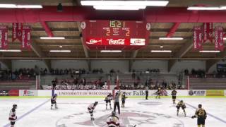 2017 NCAA Women's Hockey First Round Highlights - Gustavus vs. UW-River Falls