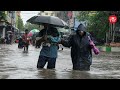 chennai rains imd issues fresh red alert for oct 16 17 schools closed roads waterlogged