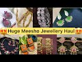 Huge 😮 Meesho Jewellery Haul | Wedding Party Jhumka, Bangles, Necklace Set Haul | Accessories Haul 😍