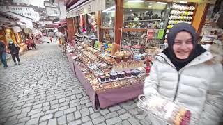 Türkiye, Karabük, Safranbolu Eski Çarşı'da Yürüyüş, (Şehir Sesleri, Şehir Ambiyansı)