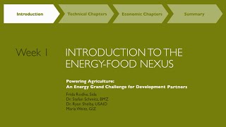 Introduction to the Energy-Agriculture Nexus by PAEGC
