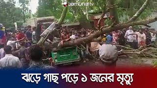 ব্রাহ্মণবাড়িয়ায় ঝড়ের তাণ্ডবে চলন্ত গাড়ির উপর পড়লো গাছ, নিহত ১ | B.Baria Strom | Jamuna TV