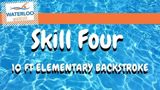 Orange Skill 4: Elementary Backstroke