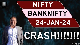 Nifty Prediction and Bank Nifty Analysis for Wednesday | 24 January 24 | Bank NIFTY Tomorrow