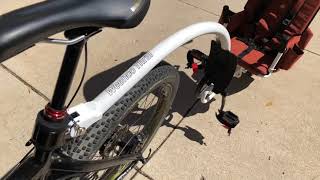 First ride impressions of the Weehoo Thrill bicycle trailer