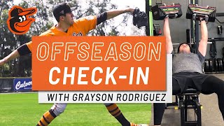 Offseason Check-In w/ Grayson Rodriguez ⚾ Training w/ MLB Vets \u0026 2021 Goals | Baltimore Orioles